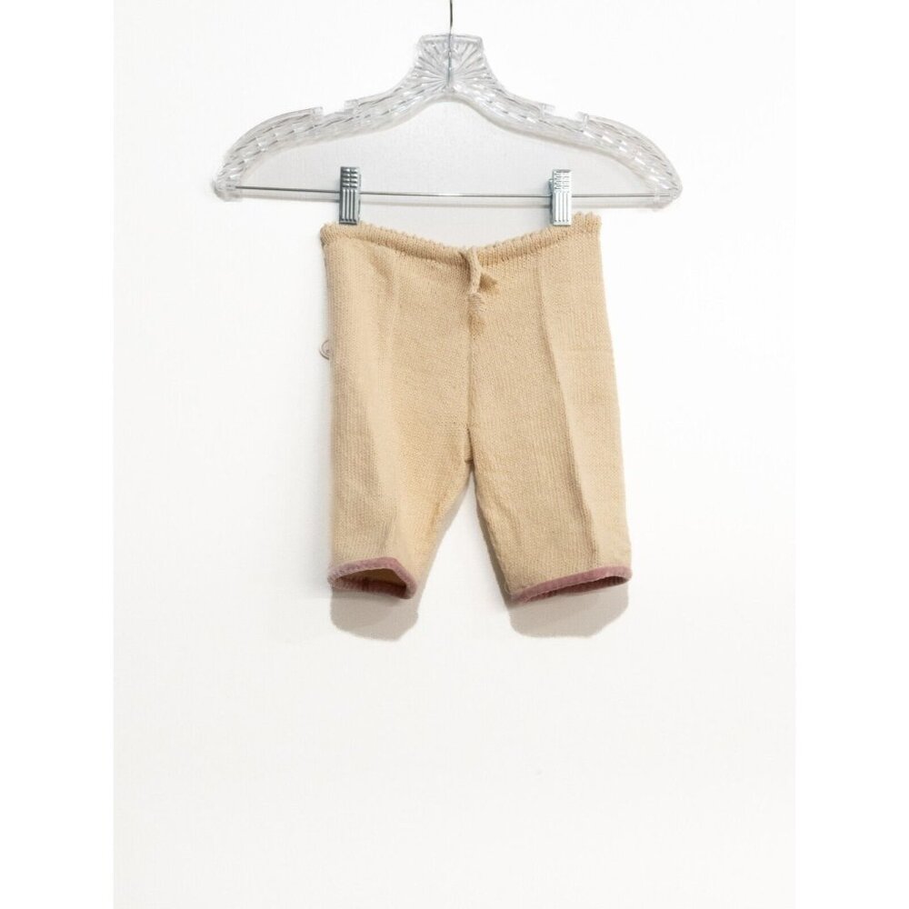 Empress Baby Pants Toddler Girls Ivory Cotton Bottoms Pull On Knit Solid 12-18M